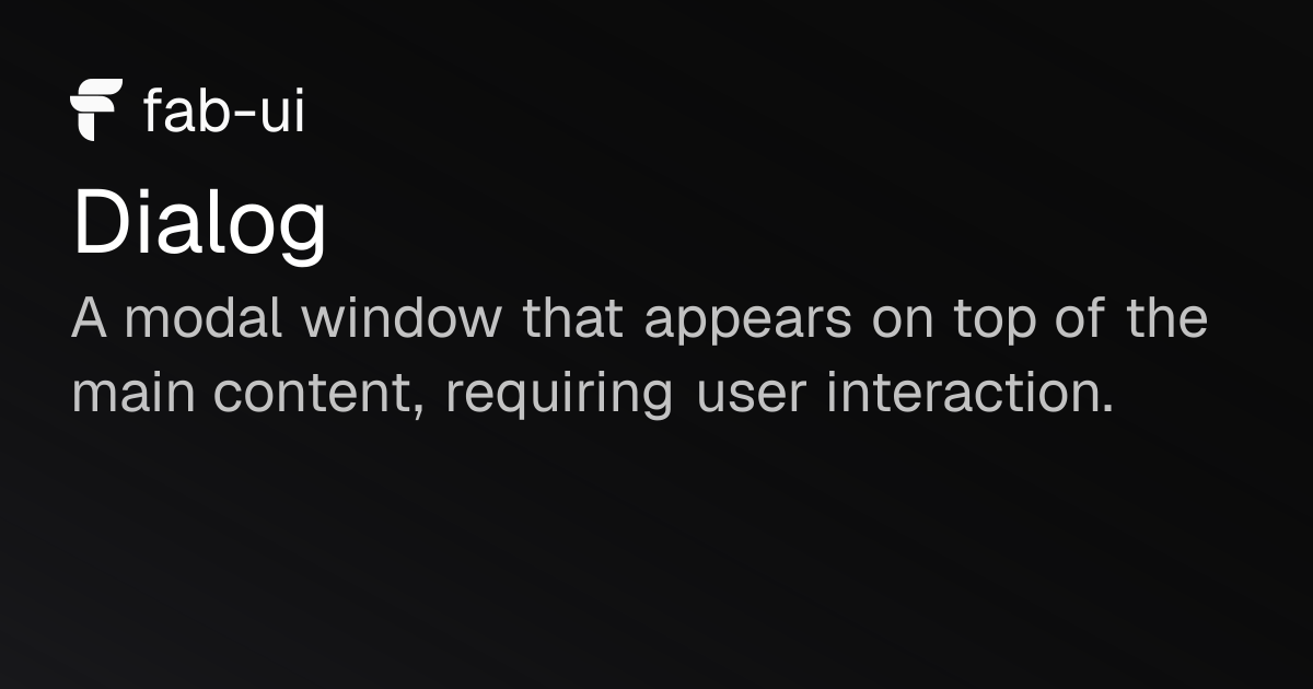Dialog Download Dialog