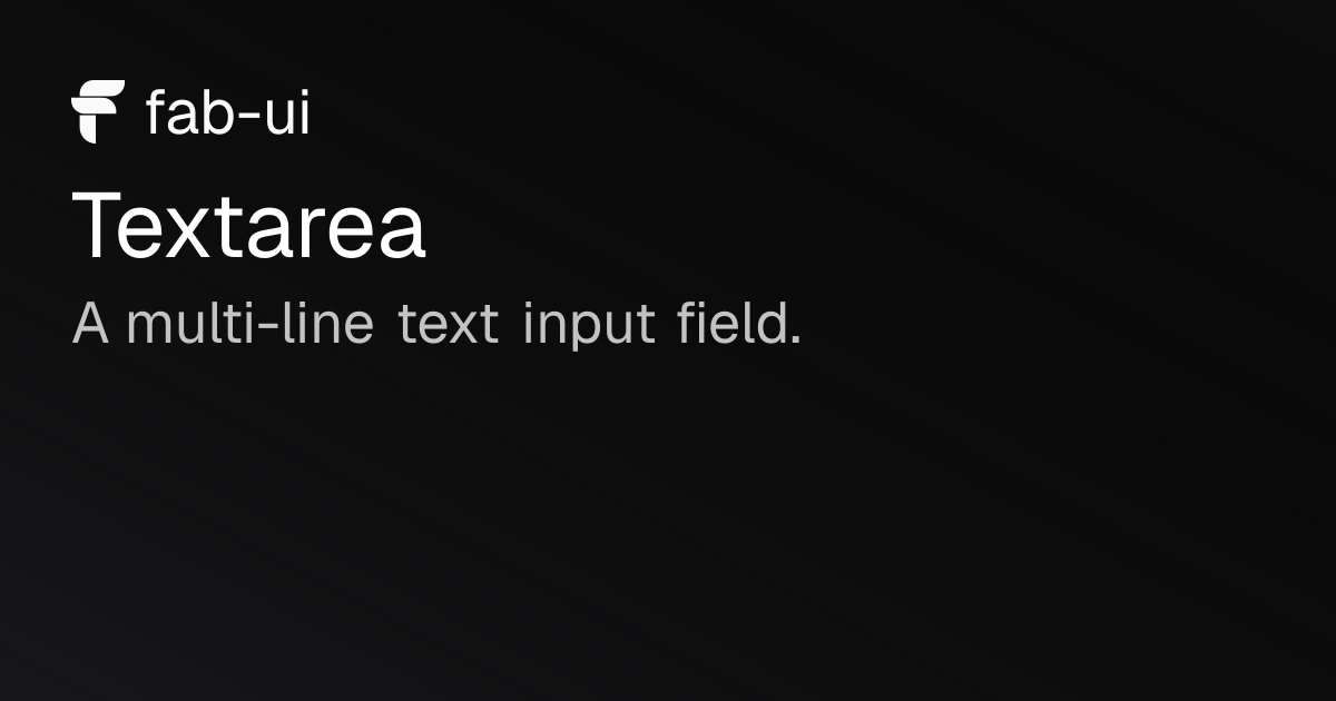 Textarea